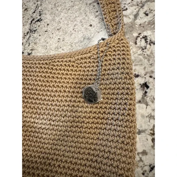 The Sak Sequoia Women's Handbag Brown Crochet Pockets Shoulder Strap Hobo Bag - Picture 2 of 9
